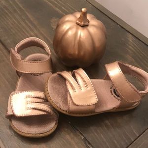 Rose Gold Livie and Luca sandals size 8
